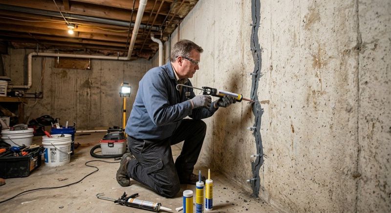 Basement Crack Repair in Columbia, SC
