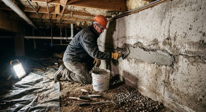 Basement Crack Repair in Columbia, SC
