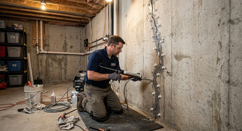 Basement Crack Repair in Columbia, SC