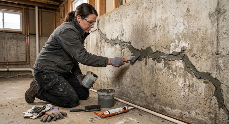 Cracked Basement Floor Repair in Columbia, SC