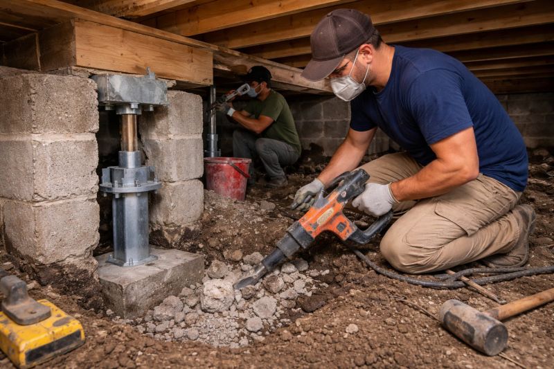 Foundation Pier Repair in Columbia, SC