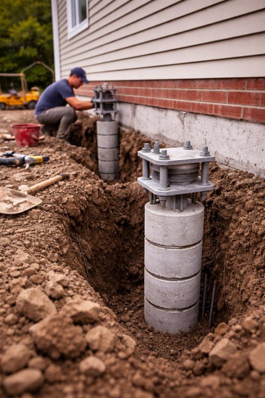 Helical Piers Installation in Columbia, SC