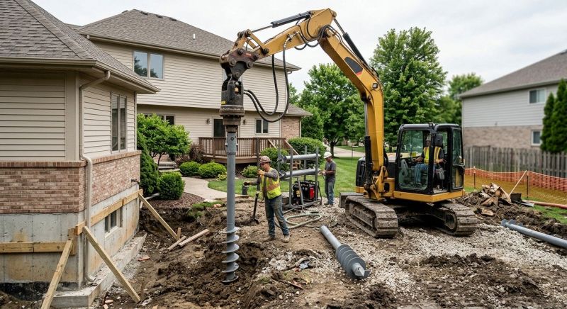 Helical Pile Installation in Columbia, SC