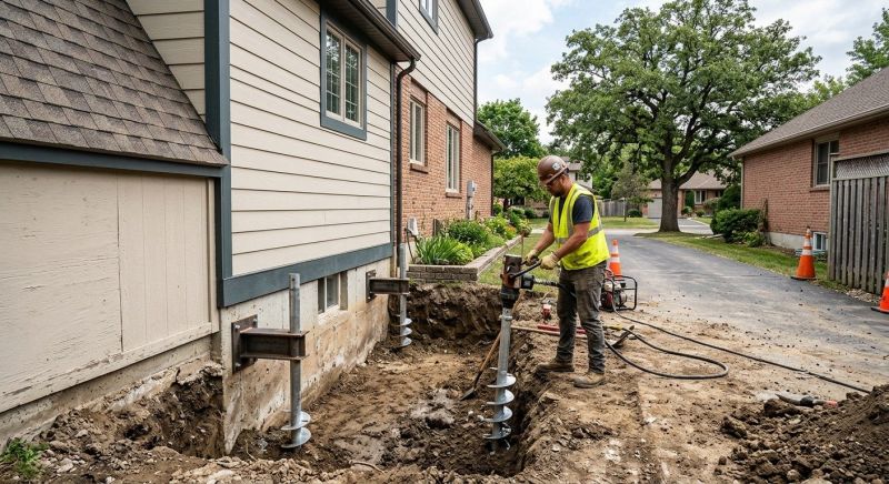 Helical Pile Installation in Columbia, SC