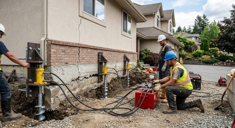 Sinking Foundation Lifting in Columbia, SC