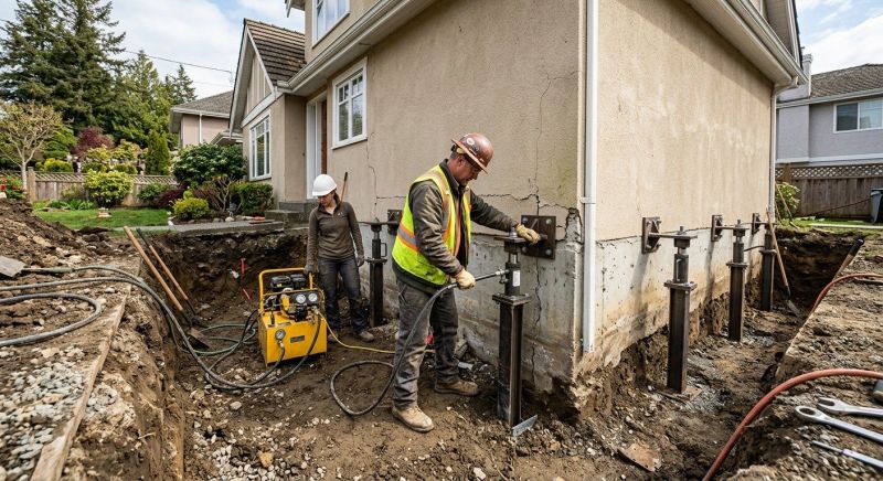 Sinking Foundation Repair in Columbia, SC