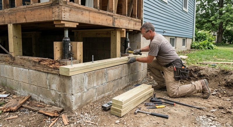 Sinking Foundation Repair in West Columbia, SC