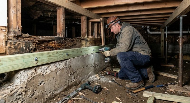 Sinking Foundation Repair in Winnsboro, SC